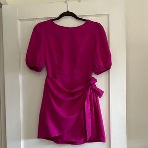 Elegant Magenta Mini Dress